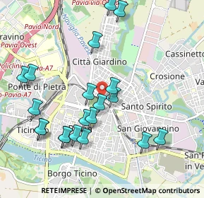 Mappa Viale Argonne, 27100 Pavia PV, Italia (1.049)