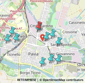 Mappa Viale Argonne, 27100 Pavia PV, Italia (0.92182)