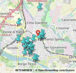 Mappa Viale Argonne, 27100 Pavia PV, Italia (0.8645)