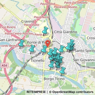 Mappa Via Fabio Filzi, 27100 Pavia PV, Italia (0.86)