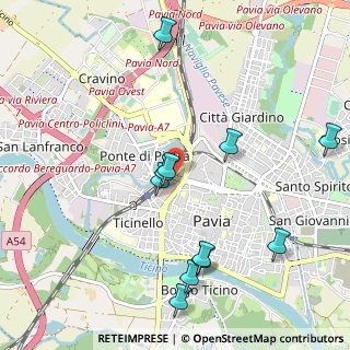 Mappa Via Fabio Filzi, 27100 Pavia PV, Italia (1.11636)