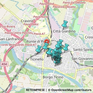 Mappa Via Fabio Filzi, 27100 Pavia PV, Italia (0.711)