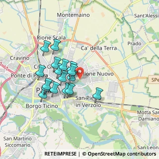 Mappa Strada Rosio, 27100 Pavia PV, Italia (1.50412)
