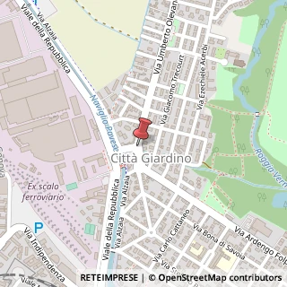 Mappa Via Umberto Olevano,  1, 27100 Pavia, Pavia (Lombardia)