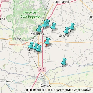 Mappa Via Solco, 35020 Pozzonovo PD, Italia (6.20727)