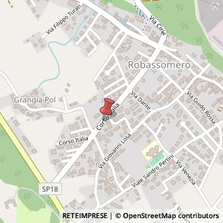Mappa Corso italia 120, 10070 Robassomero, Torino (Piemonte)