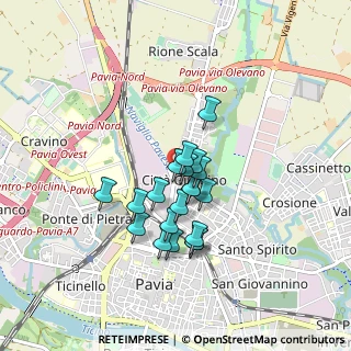 Mappa Via Romualdo Ghisoni, 27100 Pavia PV, Italia (0.6395)
