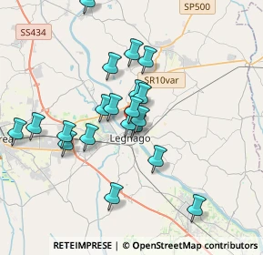 Mappa Via degli Alpini, 37045 Legnago VR, Italia (3.2325)