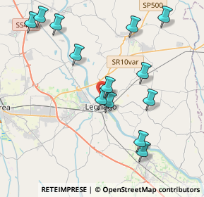 Mappa Via degli Alpini, 37045 Legnago VR, Italia (4.28615)