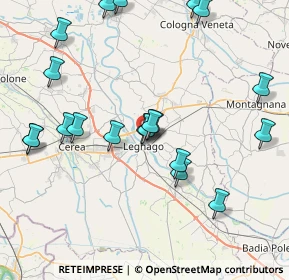 Mappa Via degli Alpini, 37045 Legnago VR, Italia (8.85)