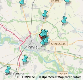 Mappa Via Basilicata, 27100 Pavia PV, Italia (4.25667)