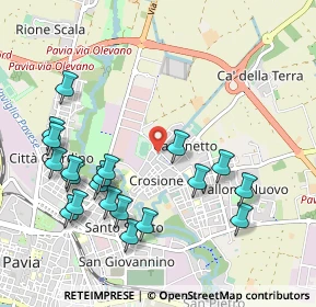 Mappa Via Basilicata, 27100 Pavia PV, Italia (1.1155)