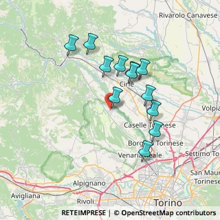 Mappa Via Dante, 10070 Robassomero TO, Italia (6.4325)