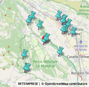 Mappa Via Dante, 10070 Robassomero TO, Italia (3.90063)