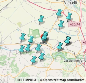Mappa 13039 Trino VC, Italia (6.365)