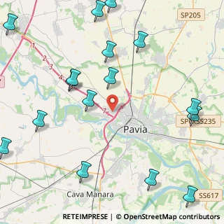 Mappa Via Giuseppe Ferrara, 27100 Pavia PV, Italia (5.86063)