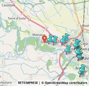 Mappa Strada del Chiozzo, 27100 Pavia PV, Italia (2.52167)