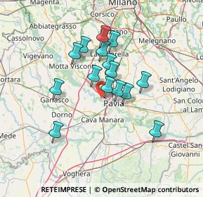 Mappa Strada del Chiozzo, 27100 Pavia PV, Italia (11.002)
