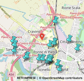 Mappa Via Bassi, 27100 Pavia PV, Italia (1.1695)