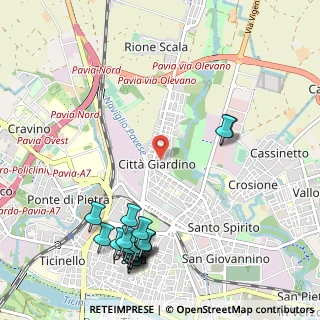 Mappa Via Maestri, 27100 Pavia PV, Italia (1.378)