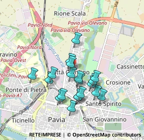Mappa Via Maestri, 27100 Pavia PV, Italia (0.764)