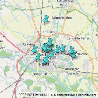 Mappa Via Maestri, 27100 Pavia PV, Italia (1.12063)