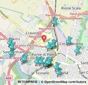 Mappa Via Torquato Taramelli, 27100 Pavia PV, Italia (1.156)