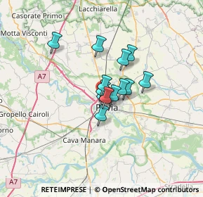 Mappa Via Torquato Taramelli, 27100 Pavia PV, Italia (3.86077)