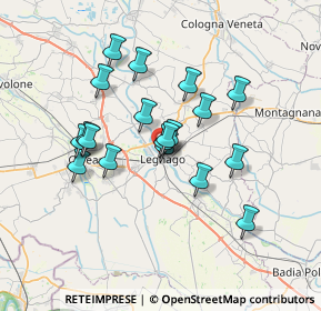 Mappa Via Carceri, 37045 Legnago VR, Italia (5.83368)