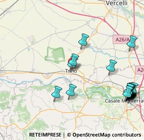 Mappa P.za Fratelli Comazzi, 13039 Trino VC, Italia (10.8675)