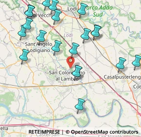 Mappa Via dei Gelsomini, 26812 Borghetto Lodigiano LO, Italia (9.524)