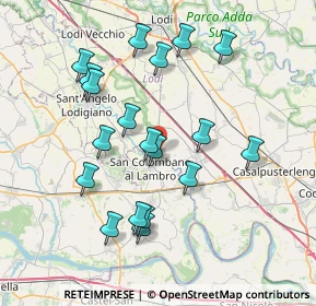 Mappa Via dei Gelsomini, 26812 Borghetto Lodigiano LO, Italia (7.44632)