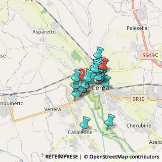 Mappa Via Vittorio Alfieri, 37053 Cerea VR, Italia (1.048)