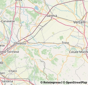 Mappa 13044 Crescentino VC, Italia (14.9415)