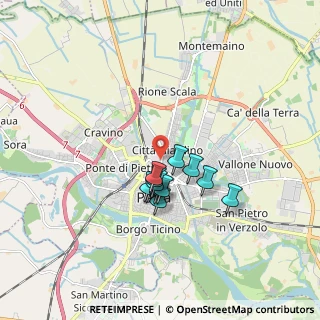 Mappa Via Francesco Rismondo, 27100 Pavia PV, Italia (1.24167)