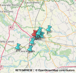 Mappa Via della Torretta, 27100 Pavia PV, Italia (3.40455)