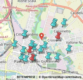 Mappa Via Torretta, 27100 Pavia PV, Italia (1.0015)