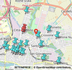 Mappa Via della Torretta, 27100 Pavia PV, Italia (1.2485)