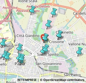 Mappa Via Torretta, 27100 Pavia PV, Italia (1.11588)