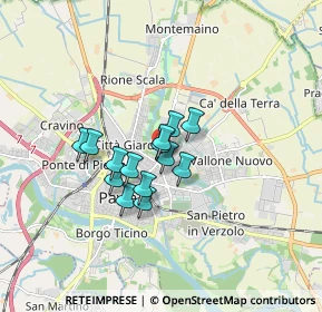 Mappa Via della Torretta, 27100 Pavia PV, Italia (1.09357)