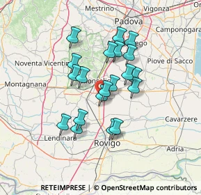 Mappa Via Erbecé, 35043 Monselice PD, Italia (11.0235)