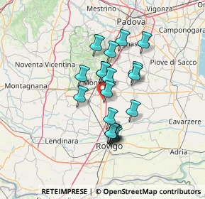 Mappa Via Erbecé, 35043 Monselice PD, Italia (10.39737)