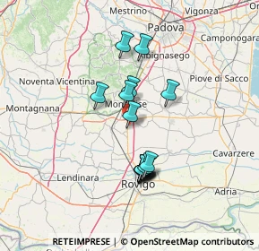 Mappa Via Erbecé, 35043 Monselice PD, Italia (11.48133)