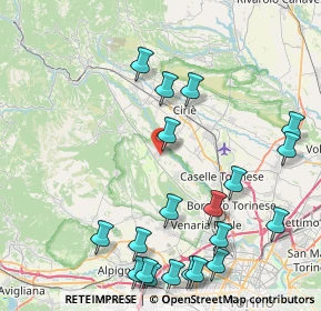 Mappa 10070 Robassomero TO, Italia (10.347)