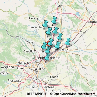 Mappa Via Udine, 10088 Volpiano TO, Italia (8.58182)
