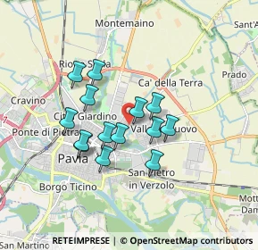 Mappa Via Lucania, 27100 Pavia PV, Italia (1.35786)