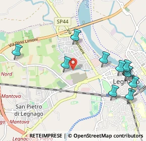 Mappa Via Fante, 37045 Legnago VR, Italia (1.21455)