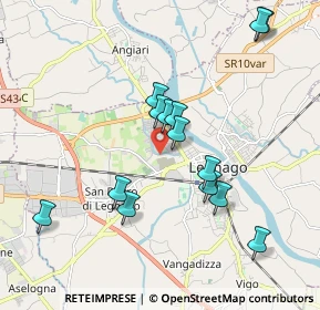 Mappa Via del Fante, 37045 Legnago VR, Italia (1.83571)