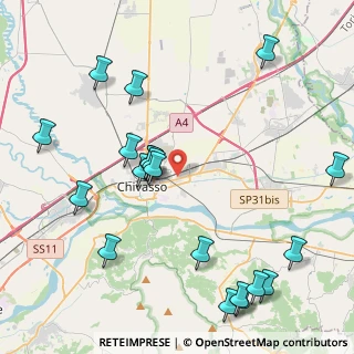 Mappa Via Paolo Borsellino, 10034 Chivasso TO, Italia (5.0675)