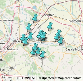 Mappa Via Faldella, 13044 Crescentino VC, Italia (9.2085)
